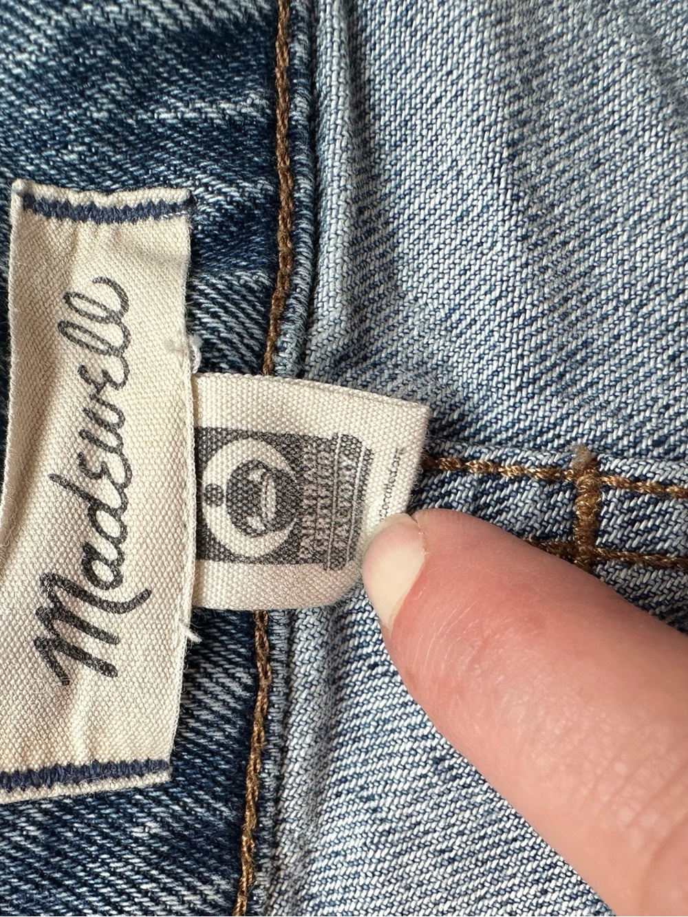Madewell Mid-Blue Denim Cutoff Shorts - Picture 4 of 5
